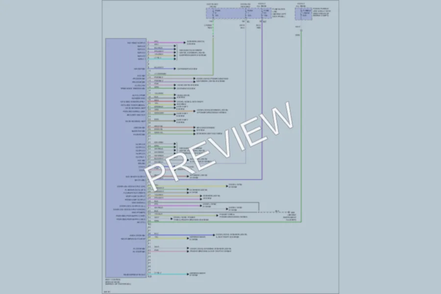 2006 Infiniti FX45 Body Control Modules wiring diagram preview