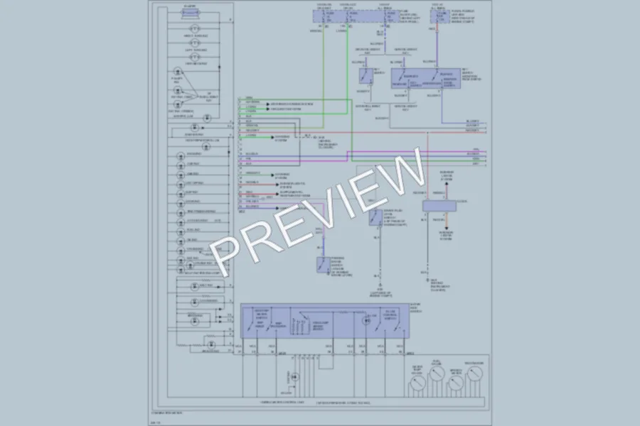 2006 Infiniti FX45 Instrument Cluster wiring diagram preview