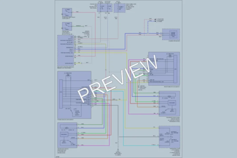 2006 Infiniti G35 Power Windows wiring diagram preview
