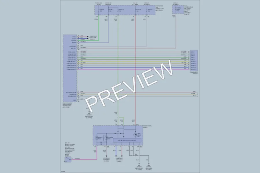 2006 Infiniti G35x Headlights wiring diagram preview