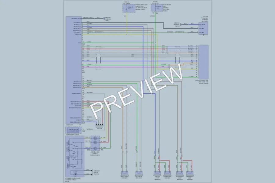 2006 Infiniti G35x Radio wiring diagram preview