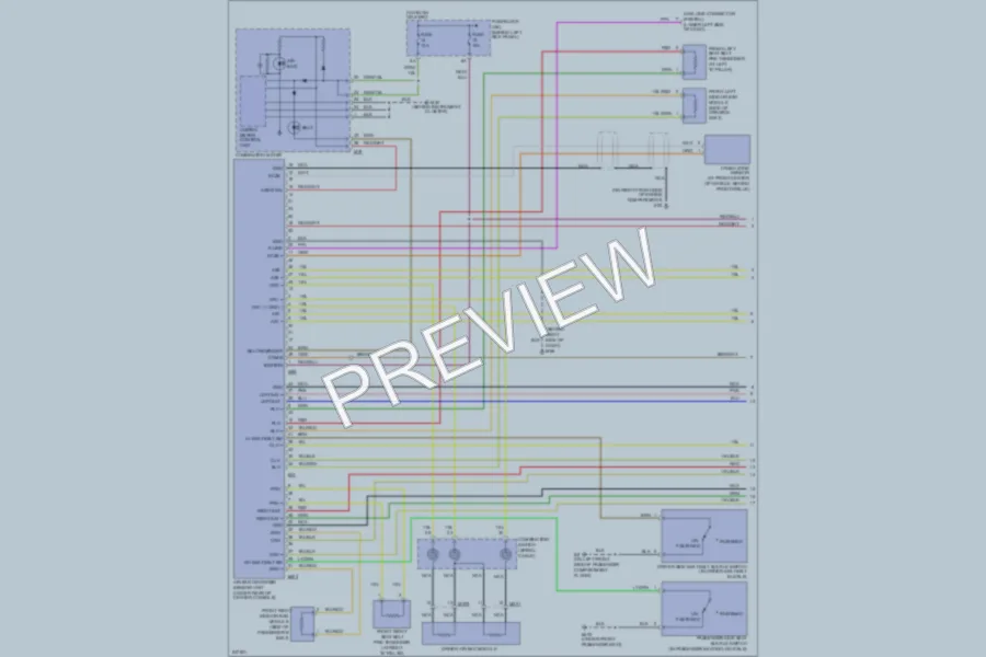 2006 Infiniti G35x Supplemental Restraints wiring diagram preview