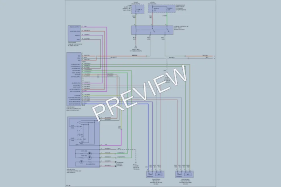 2006 Infiniti M35 Power Seats wiring diagram preview