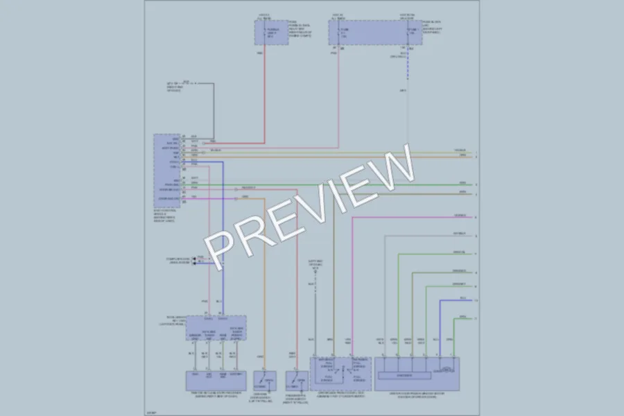 2006 Infiniti M35 Power Windows wiring diagram preview