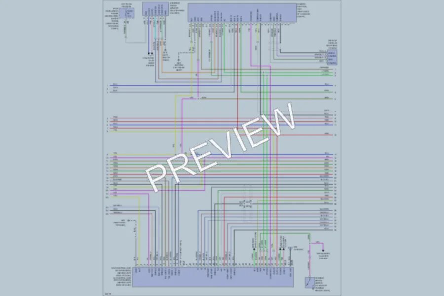 2006 Infiniti M35x Radio wiring diagram preview