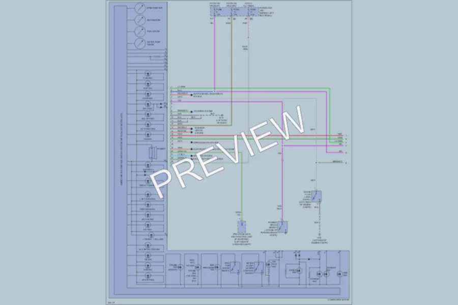2006 Infiniti M45 Instrument Cluster wiring diagram preview