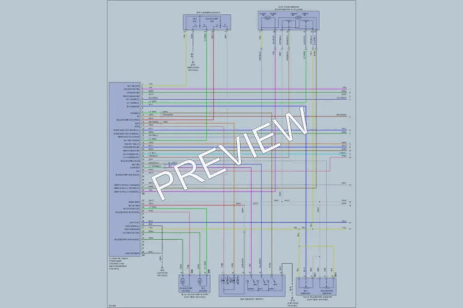 2006 Infiniti M45 Memory Systems wiring diagram preview