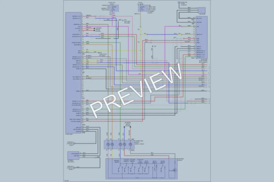 2006 Infiniti M45 Navigation wiring diagram preview
