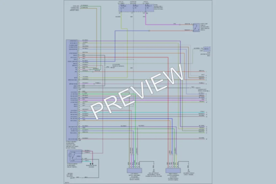 2006 Infiniti Q45 Electronic Suspension wiring diagram preview