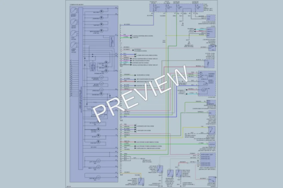 2006 Infiniti Q45 Instrument Cluster wiring diagram preview