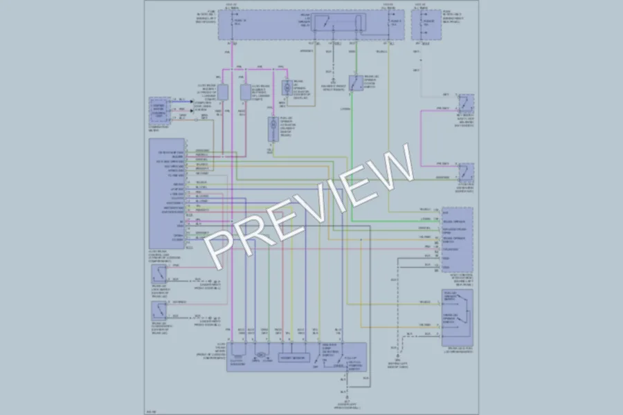 2006 Infiniti Q45 Trunk Tailgate Fuel Door wiring diagram preview