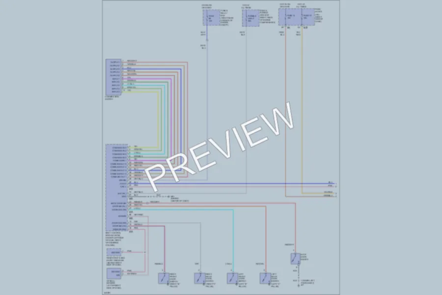 2006 Infiniti QX56 Headlights wiring diagram preview