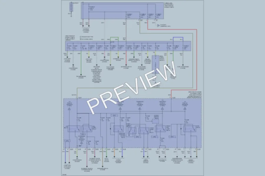 2006 Infiniti QX56 Power Distribution wiring diagram preview