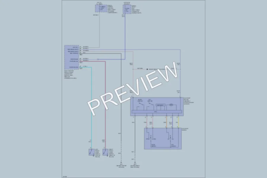 2006 Infiniti QX56 Power Top Sunroof wiring diagram preview
