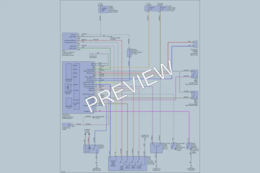2006 Infiniti QX56 Trunk Tailgate Fuel Door wiring diagram preview