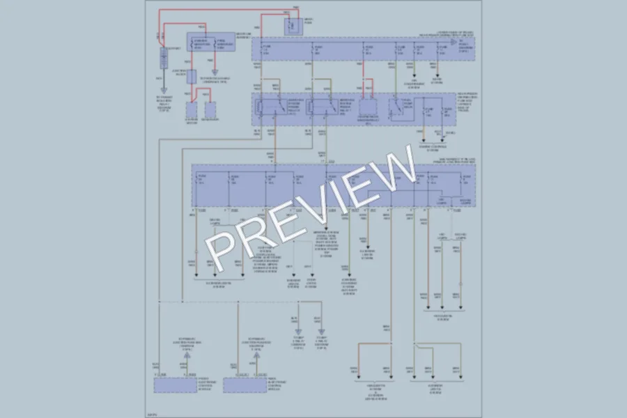 2006 Jaguar SType Power Distribution wiring diagram preview