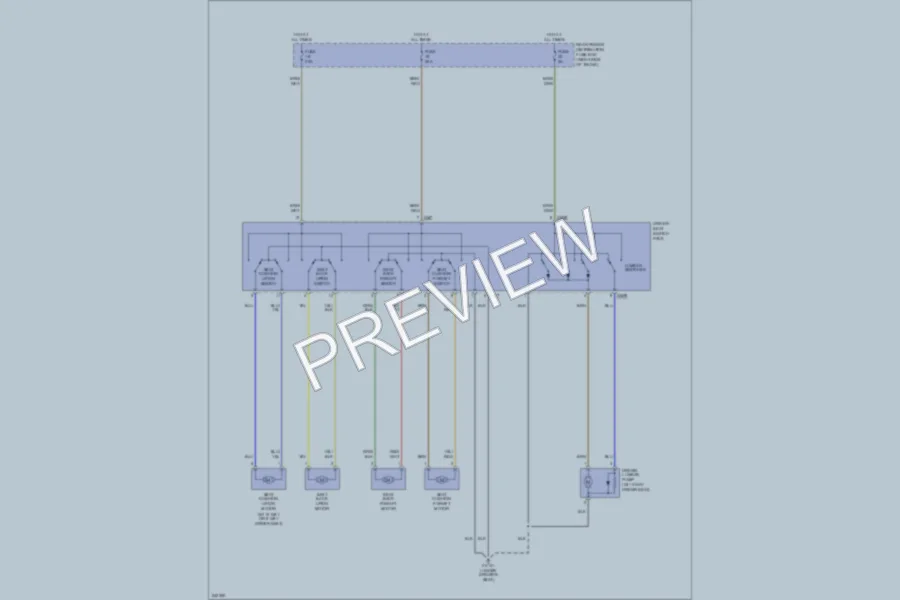 2006 Jaguar SType Power Seats wiring diagram preview