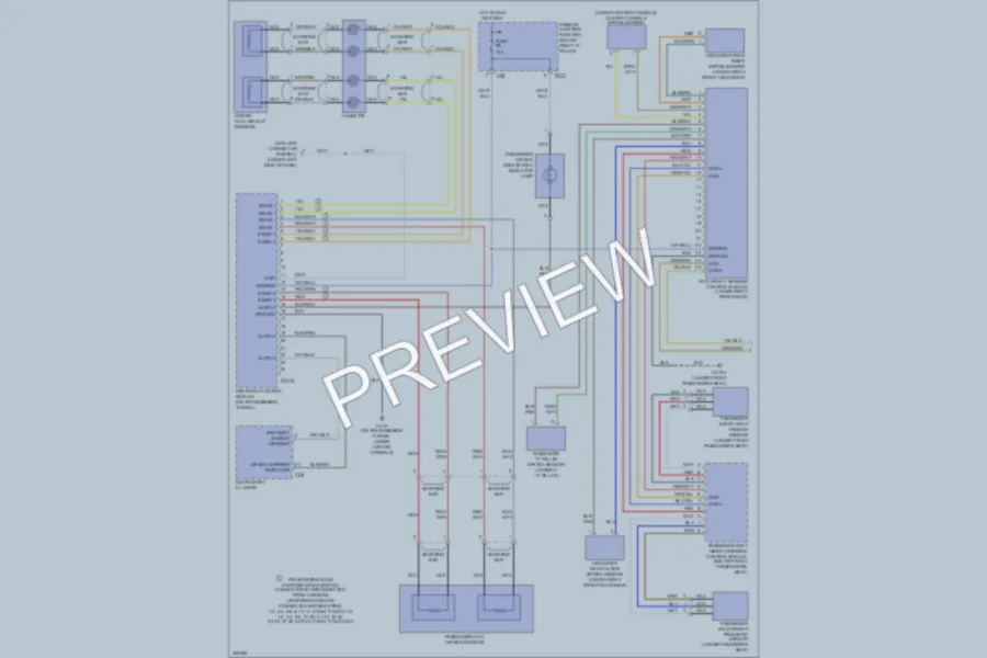 2006 Jaguar SType Supplemental Restraints wiring diagram preview