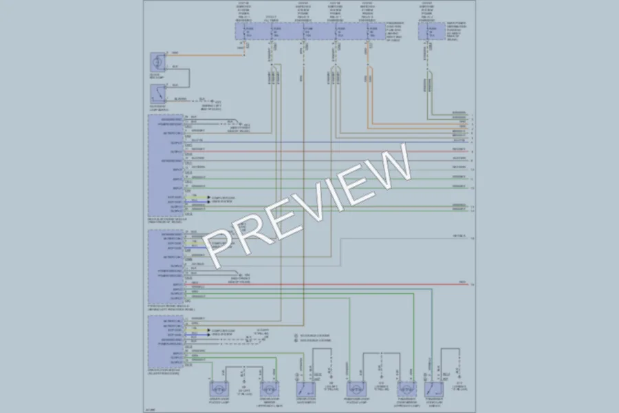 2006 Jaguar VandenPlas Interior Lights wiring diagram preview