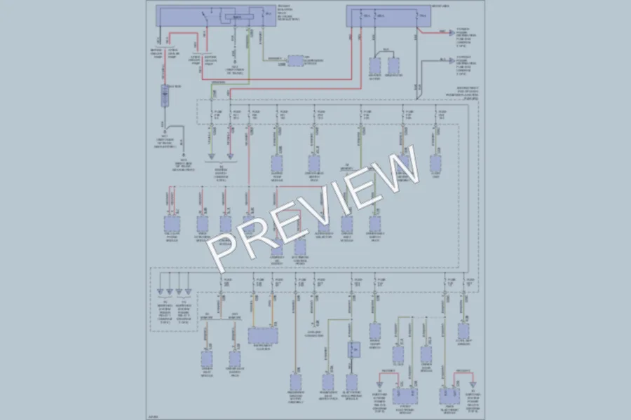 2006 Jaguar VandenPlas Power Distribution wiring diagram preview