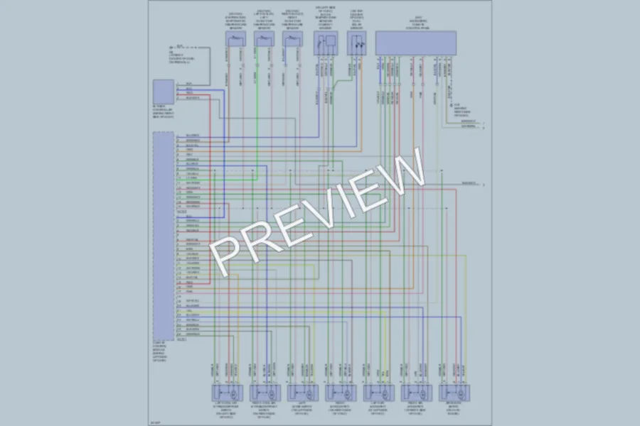 2006 Jaguar XJR Air Conditioning wiring diagram preview