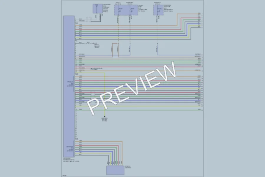 2006 Jaguar XKR Navigation wiring diagram preview