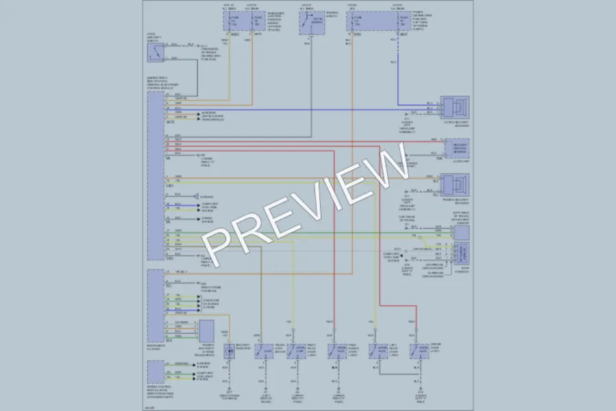 2006 Jaguar XType Anti Theft wiring diagram preview