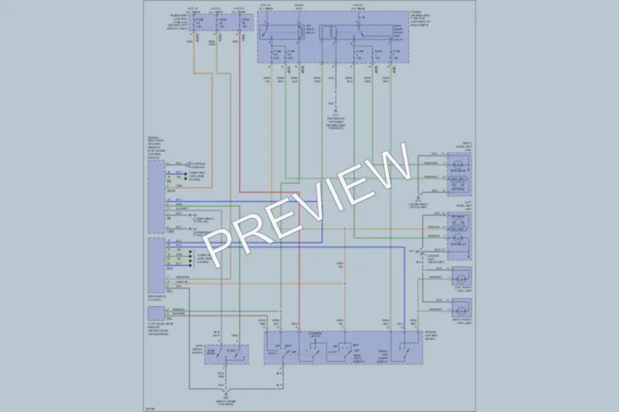 2006 Jaguar XType Headlights wiring diagram preview
