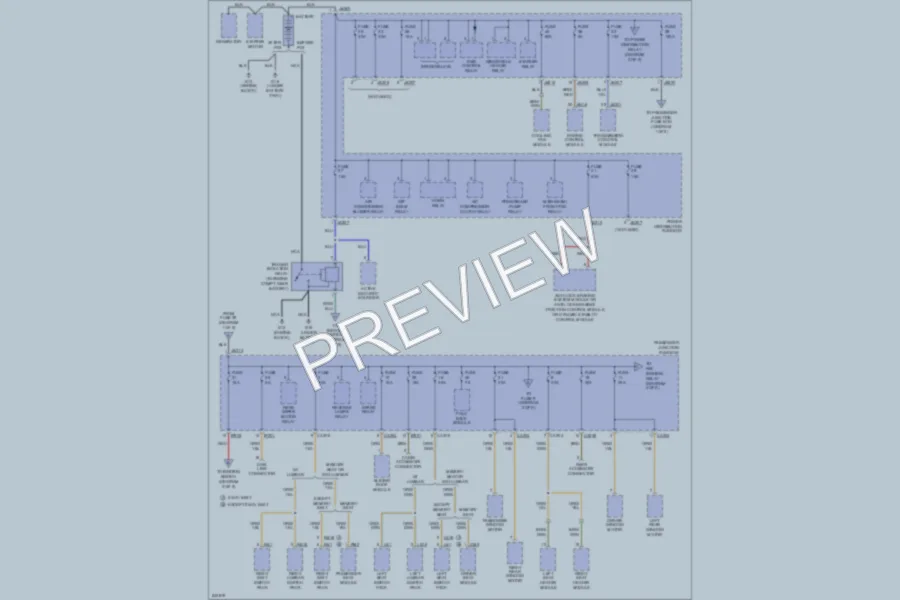2006 Jaguar XType Power Distribution wiring diagram preview