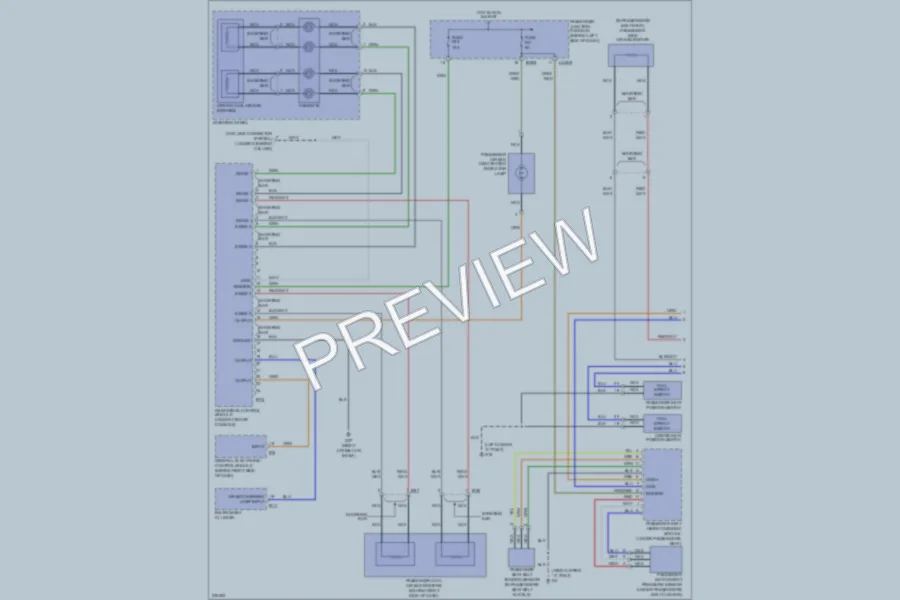 2006 Jaguar XType Supplemental Restraints wiring diagram preview