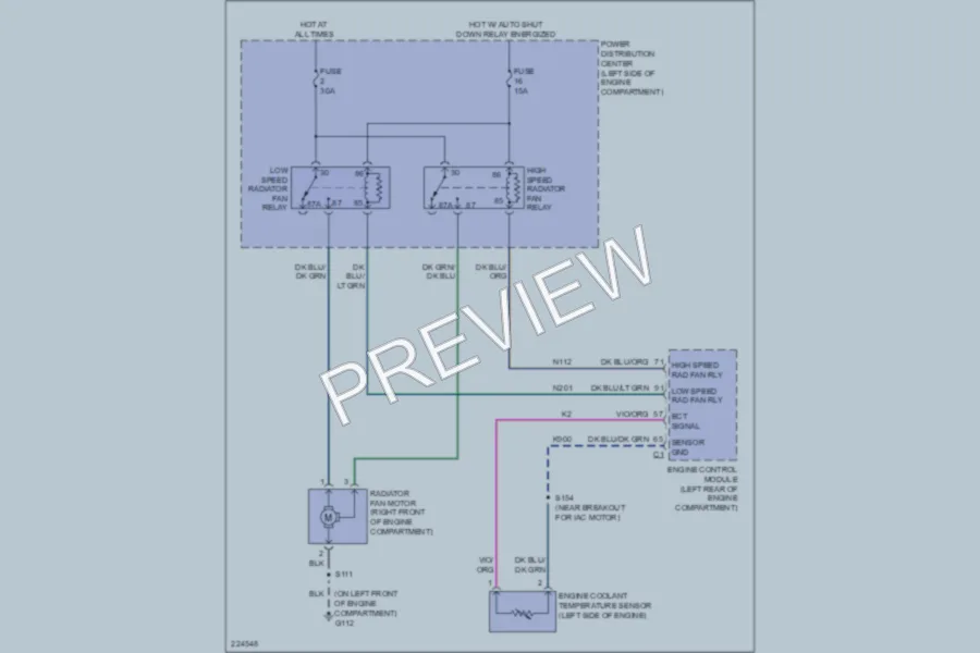 2006 Jeep Liberty Cooling Fan wiring diagram preview
