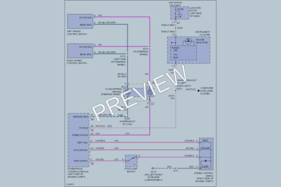 2006 Jeep Liberty Cruise Control wiring diagram preview