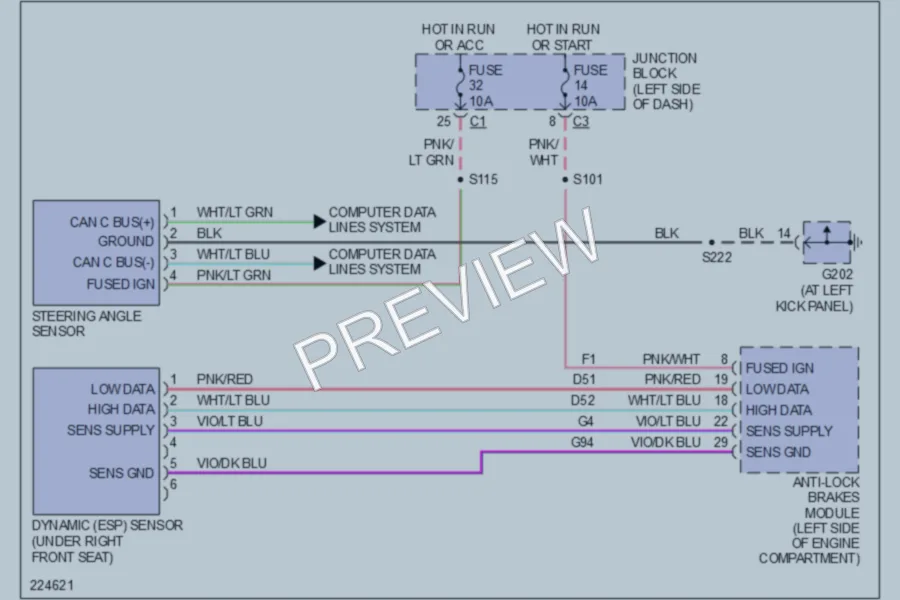 2006 Jeep Liberty Electronic Power Steering wiring diagram preview