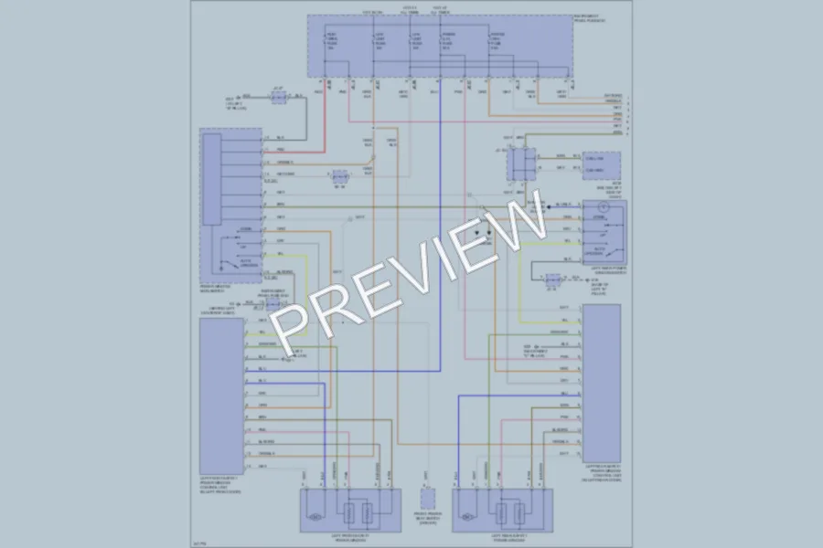 2006 Kia Amanti Power Windows wiring diagram preview