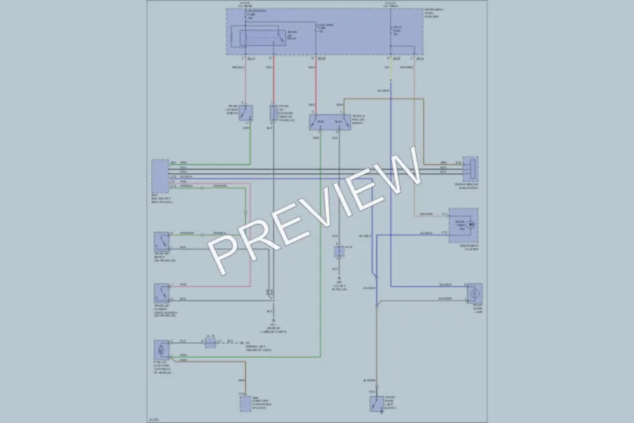 2006 Kia Amanti Trunk Tailgate Fuel Door wiring diagram preview