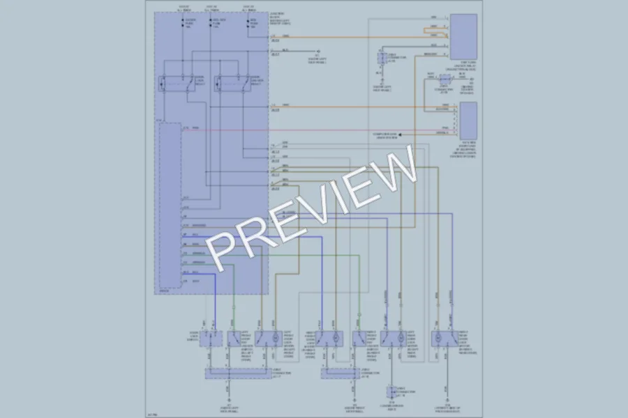 2006 Kia Optima Power Door Locks wiring diagram preview