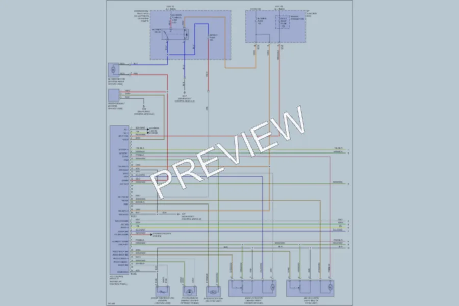 2006 Kia Rio5 Air Conditioning wiring diagram preview
