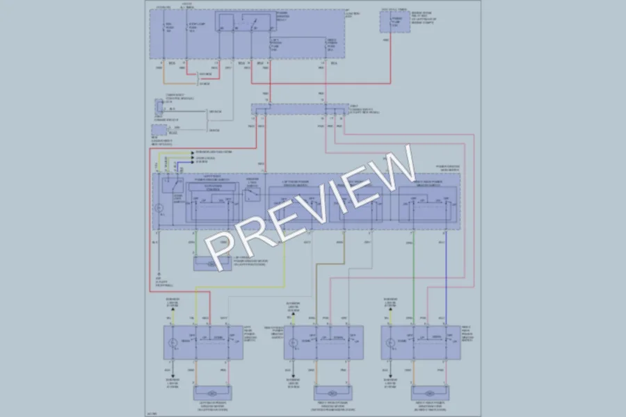 2006 Kia Rio5 Power Windows wiring diagram preview