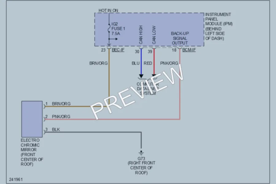 2006 Kia Sedona Power Mirrors wiring diagram preview