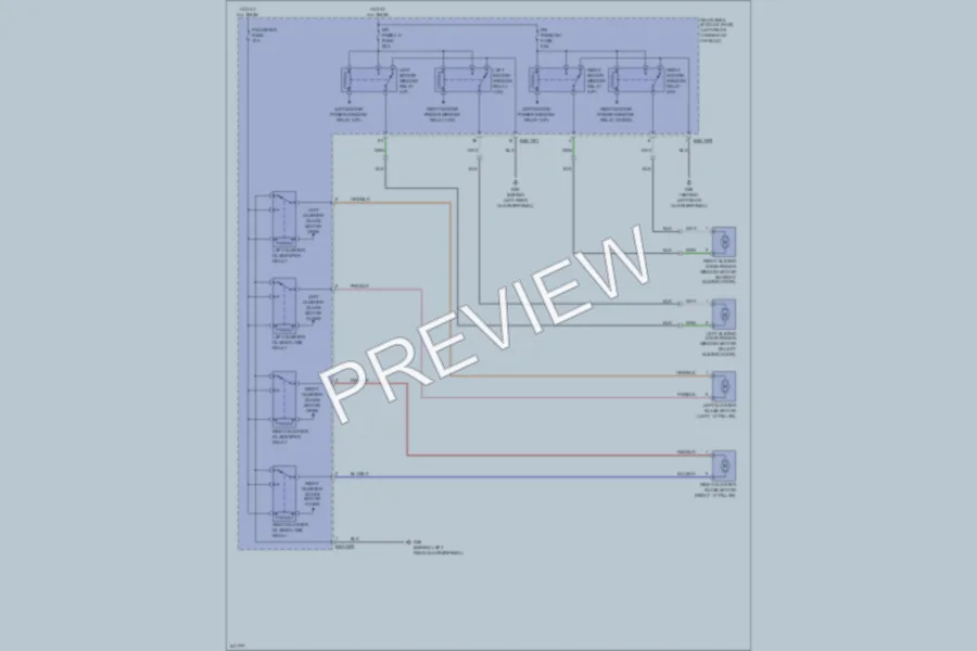 2006 Kia Sedona Power Windows wiring diagram preview