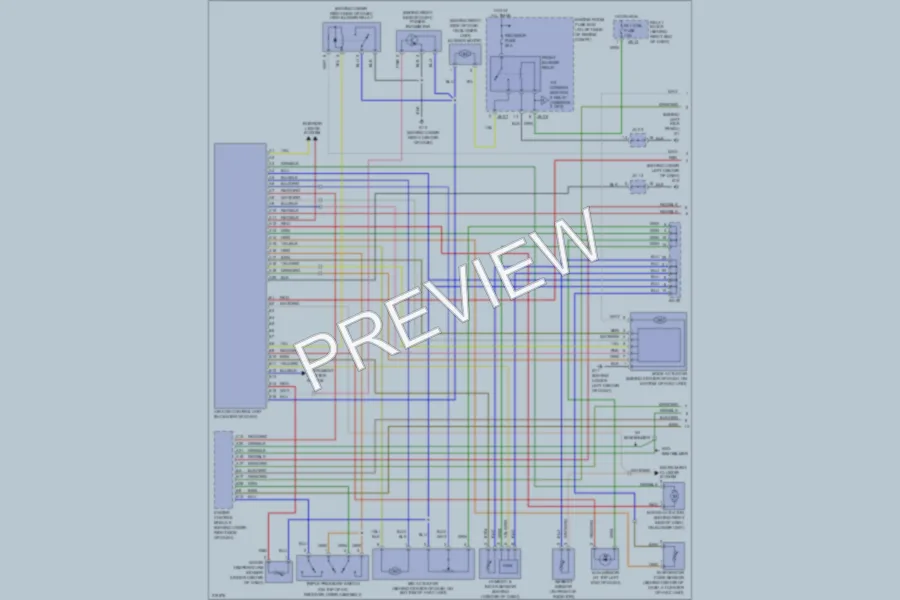 2006 Kia Sorento Air Conditioning wiring diagram preview