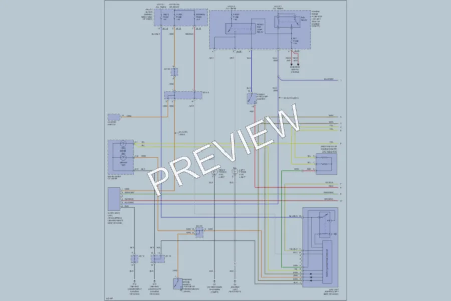 2006 Kia Sorento Headlights wiring diagram preview