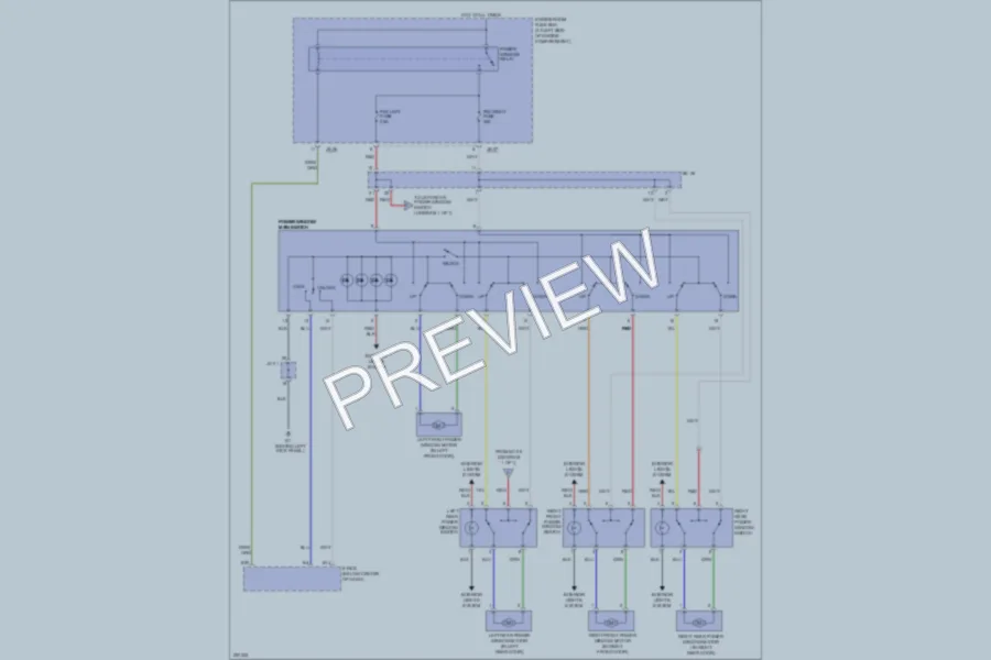 2006 Kia Sorento Power Windows wiring diagram preview