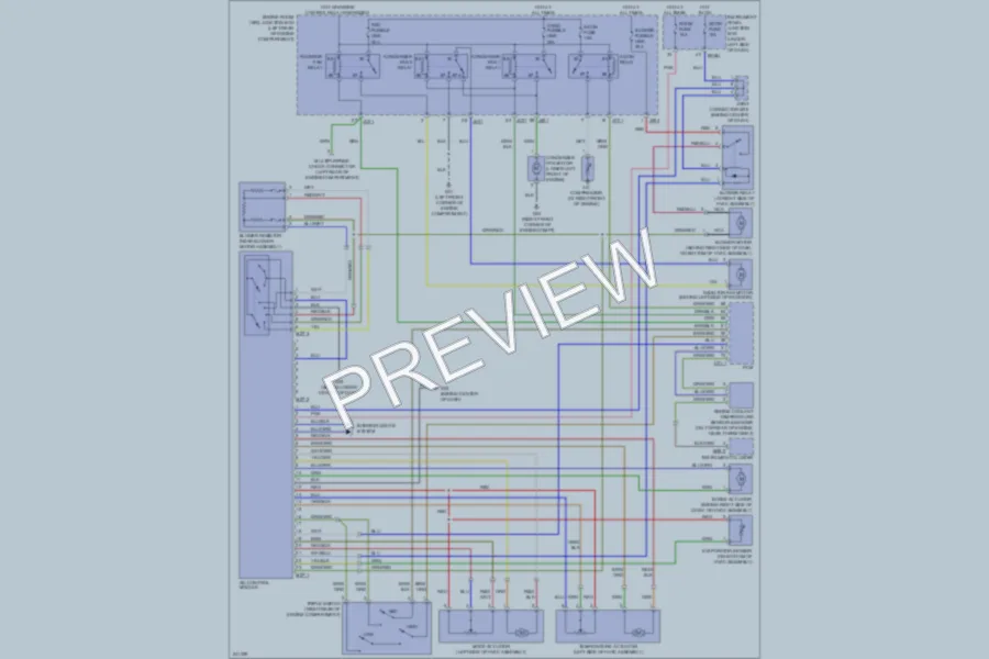 2006 Kia Spectra Air Conditioning wiring diagram preview