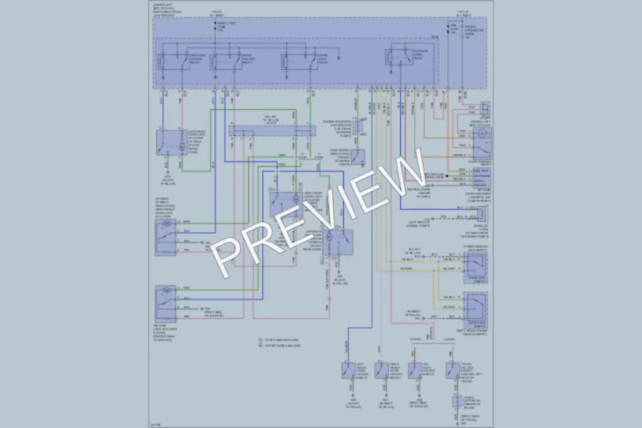 2006 Kia Spectra Power Door Locks wiring diagram preview