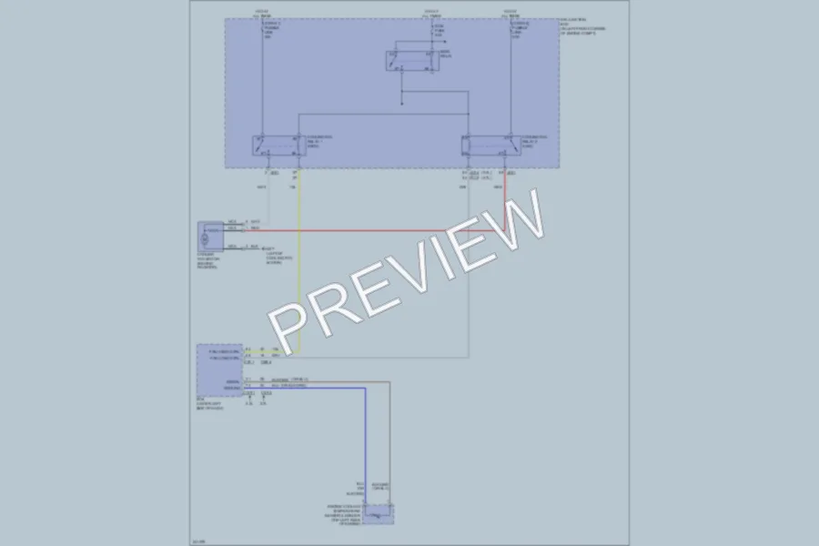 2006 Kia Sportage Cooling Fan wiring diagram preview