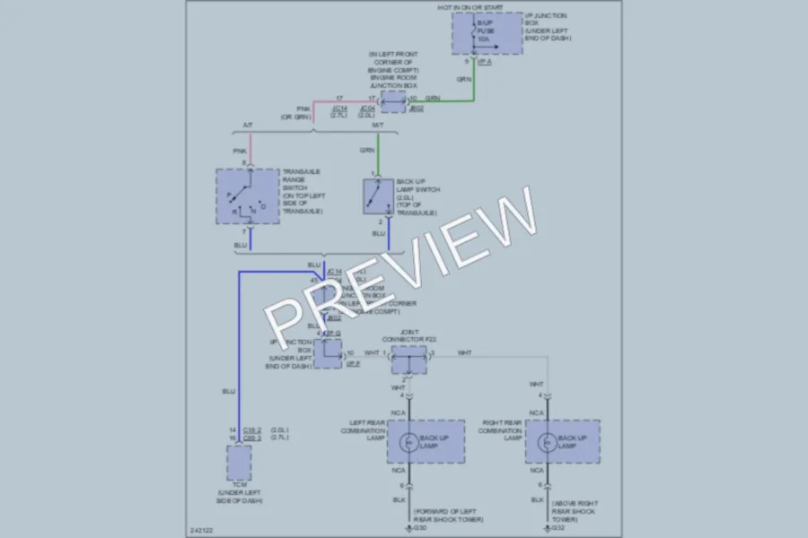 2006 Kia Sportage Exterior Lights wiring diagram preview