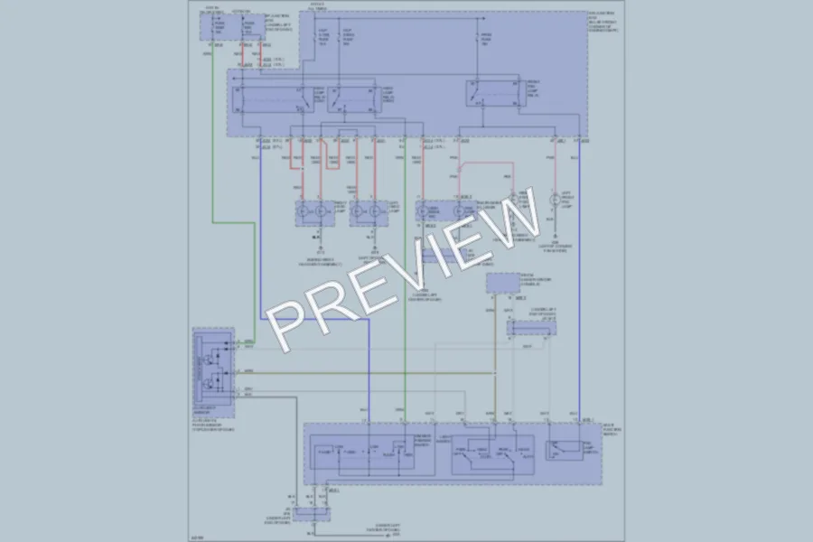 2006 Kia Sportage Headlights wiring diagram preview