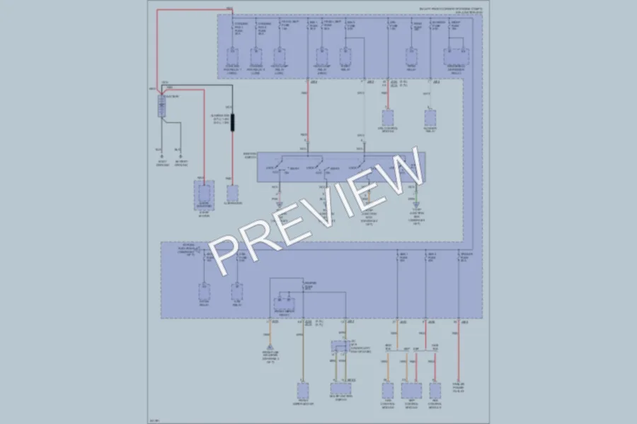 2006 Kia Sportage Power Distribution wiring diagram preview