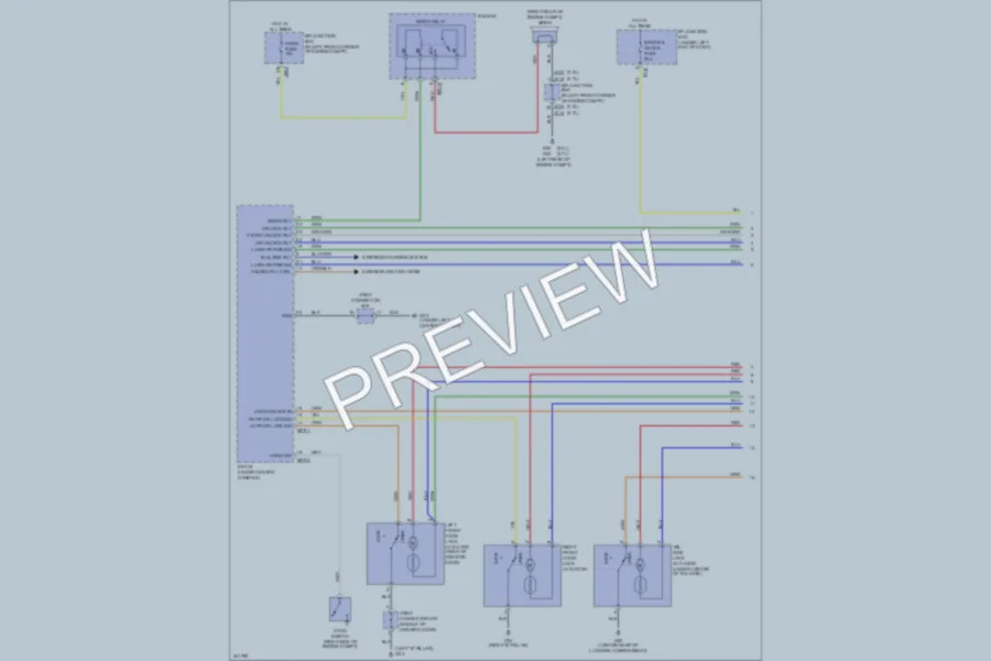 2006 Kia Sportage Power Door Locks wiring diagram preview